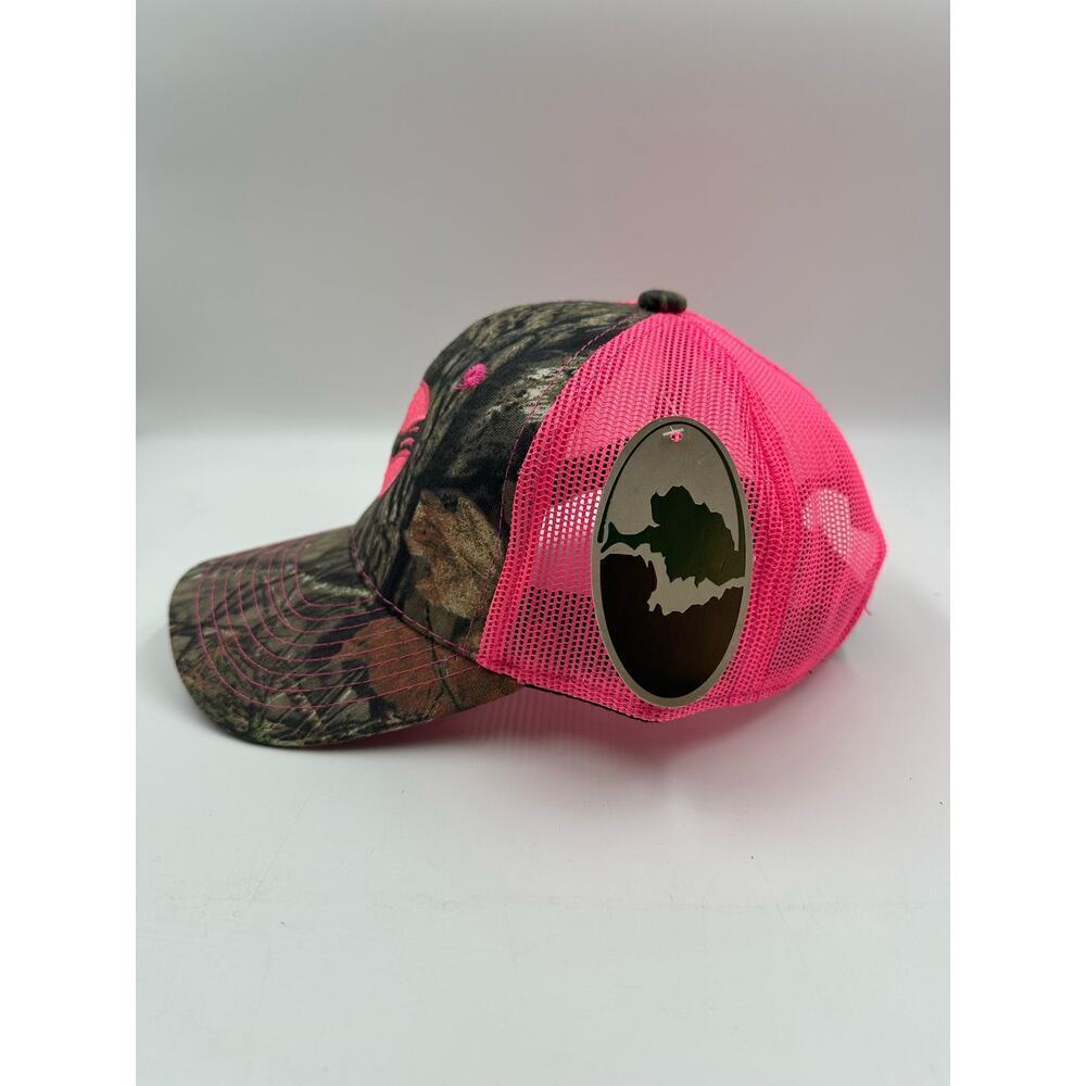 Mossy Oak Ladies Fit Meshback Outdoor Cap Women's OSFM Pink/Camo  Hat Snapback - Picture 2 of 5